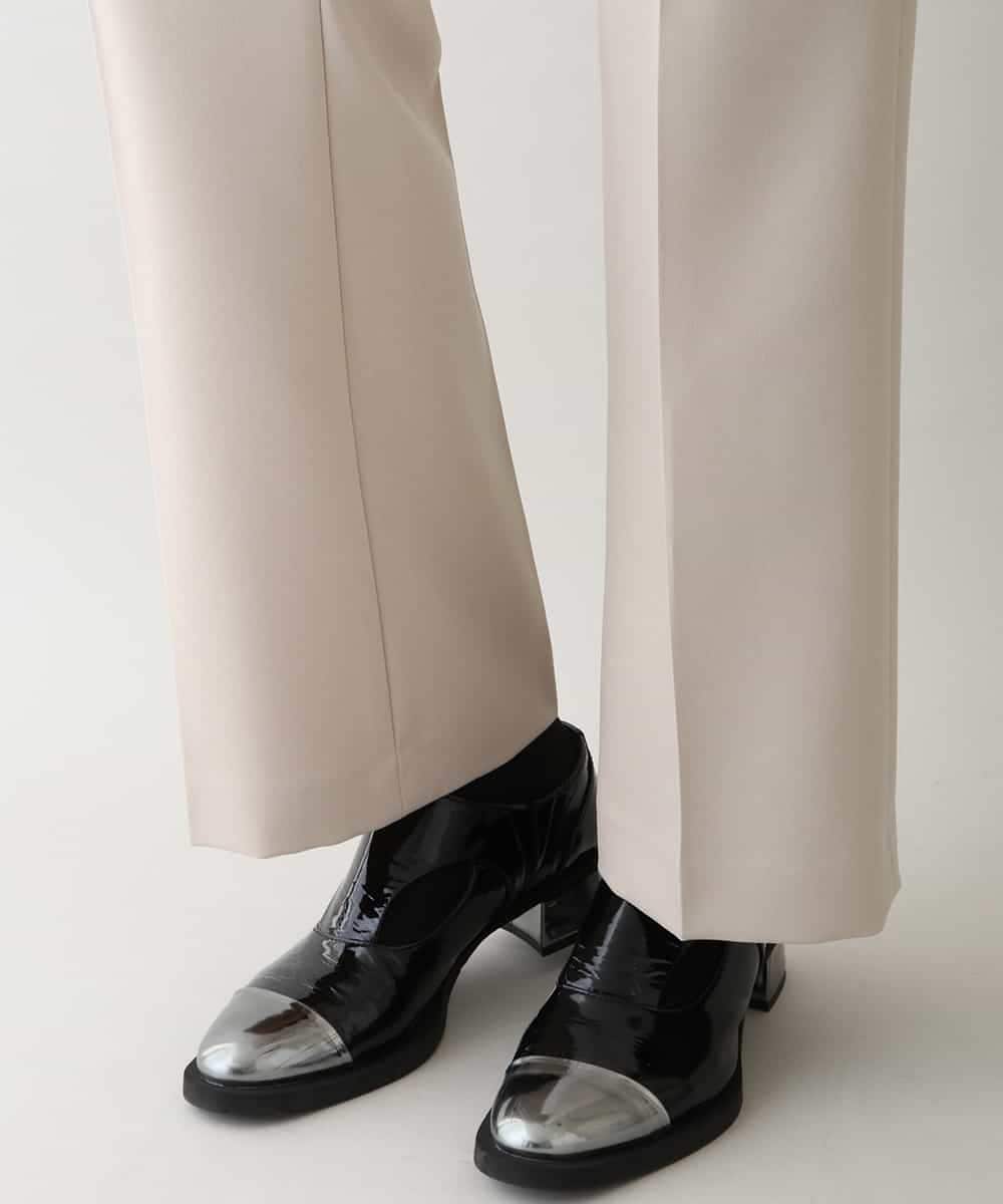 RHLAV05390 HIROKO KOSHINO(ヒロココシノ) 【日本製/洗える】パウダーツイルストレートパンツ ベージュ