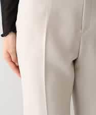 RHLAV05390 HIROKO KOSHINO(ヒロココシノ) 【日本製/洗える】パウダーツイルストレートパンツ ベージュ
