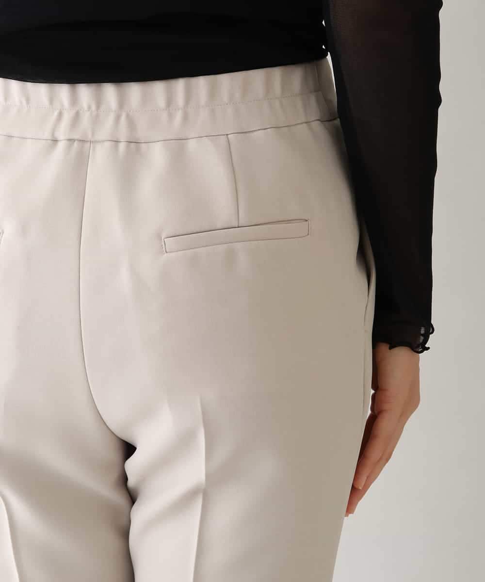 RHLAV05390 HIROKO KOSHINO(ヒロココシノ) 【日本製/洗える】パウダーツイルストレートパンツ ベージュ