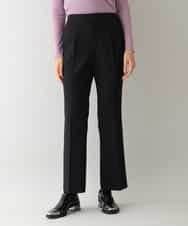 RHLAV05390 HIROKO KOSHINO(ヒロココシノ) 【日本製/洗える】パウダーツイルストレートパンツ ブラック