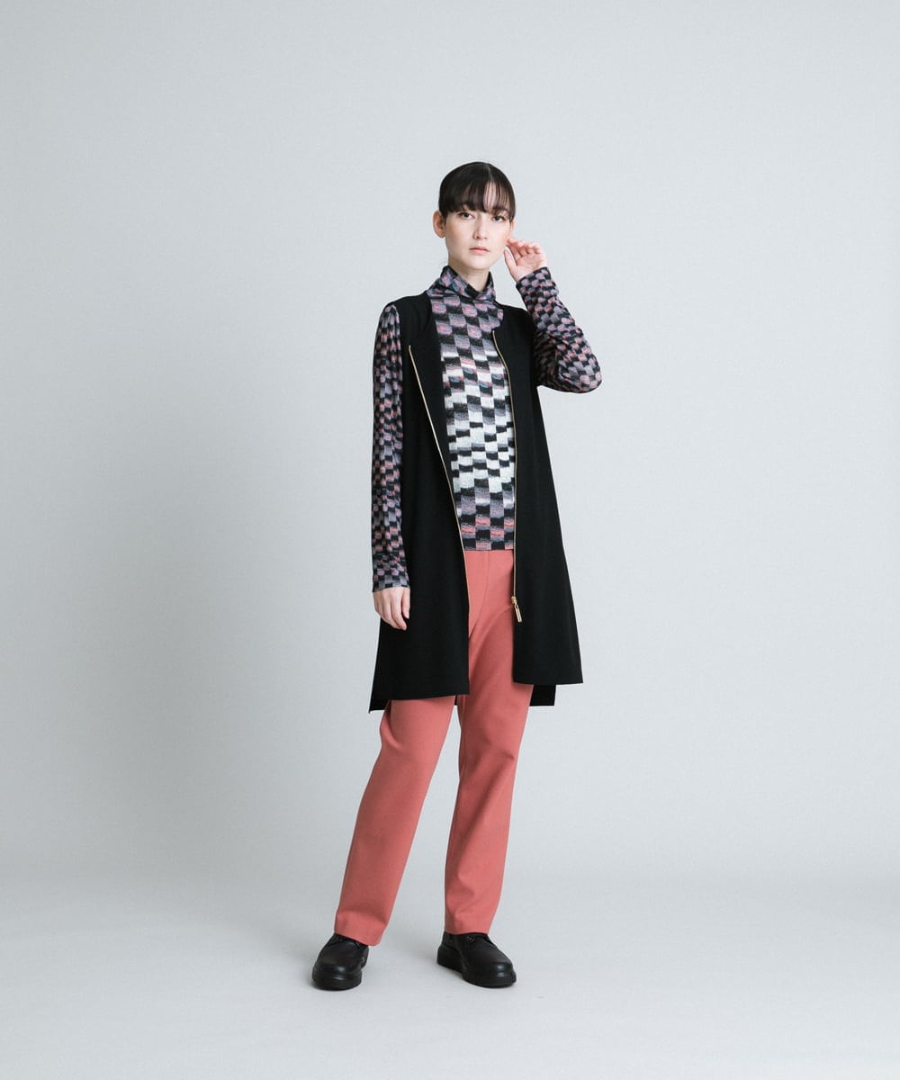 RHLCS04360 HIROKO KOSHINO(ヒロココシノ) 【日本製】2WAYストレッチシルエットパンツ ブラック