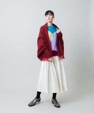 RHLED45430 HIROKO KOSHINO(ヒロココシノ) ピンタックフレアキュロットパンツ ホワイト