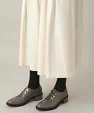 RHLED45430 HIROKO KOSHINO(ヒロココシノ) ピンタックフレアキュロットパンツ ホワイト