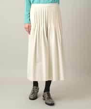 RHLED45430 HIROKO KOSHINO(ヒロココシノ) ピンタックフレアキュロットパンツ ホワイト