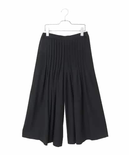 RHLED45430 HIROKO KOSHINO ピンタックフレアキュロットパンツ