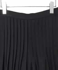 RHLED45430 HIROKO KOSHINO(ヒロココシノ) ピンタックフレアキュロットパンツ ブラック