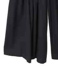 RHLED45430 HIROKO KOSHINO(ヒロココシノ) ピンタックフレアキュロットパンツ ブラック