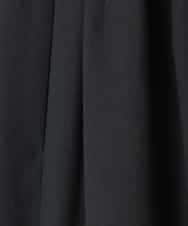 RHLED45430 HIROKO KOSHINO(ヒロココシノ) ピンタックフレアキュロットパンツ ブラック