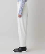 RHLED53390 HIROKO KOSHINO(ヒロココシノ) 立体テーパードジャージーパンツ /日本製/洗える ホワイト