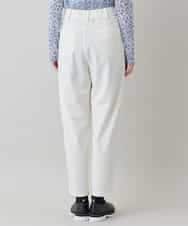 RHLED53390 HIROKO KOSHINO(ヒロココシノ) 立体テーパードジャージーパンツ /日本製/洗える ホワイト