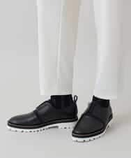 RHLED53390 HIROKO KOSHINO(ヒロココシノ) 立体テーパードジャージーパンツ /日本製/洗える ホワイト