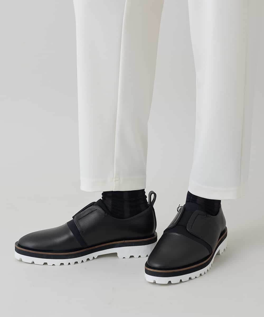 RHLED53390 HIROKO KOSHINO(ヒロココシノ) 立体テーパードジャージーパンツ /日本製/洗える ホワイト