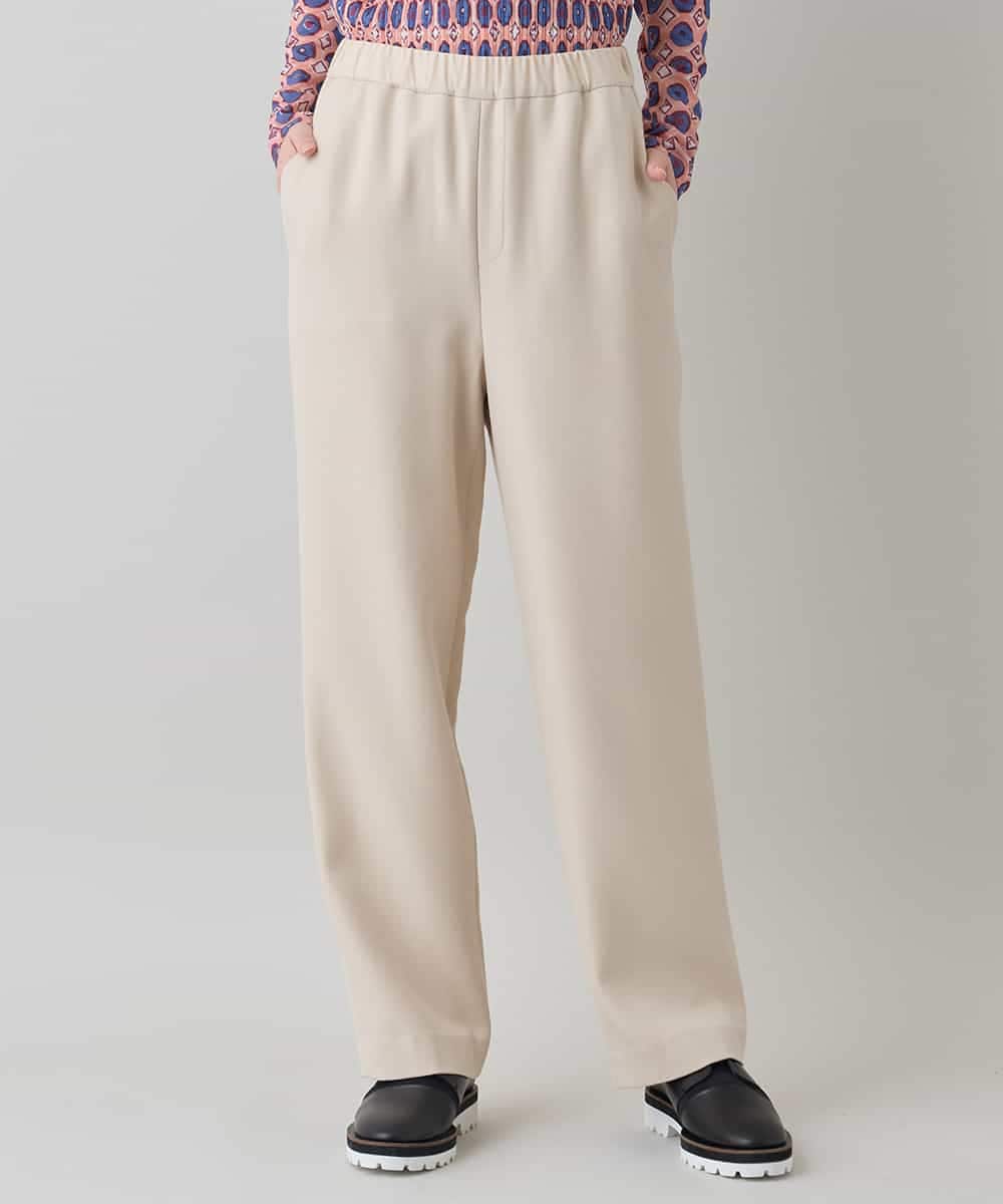 RHLED54390 HIROKO KOSHINO(ヒロココシノ) リバークロスフルレングスパンツ ライトベージュ