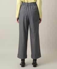 RHLEF41430 HIROKO KOSHINO(ヒロココシノ) シャドーストライプワイドパンツ/日本製/洗える ダークグレー