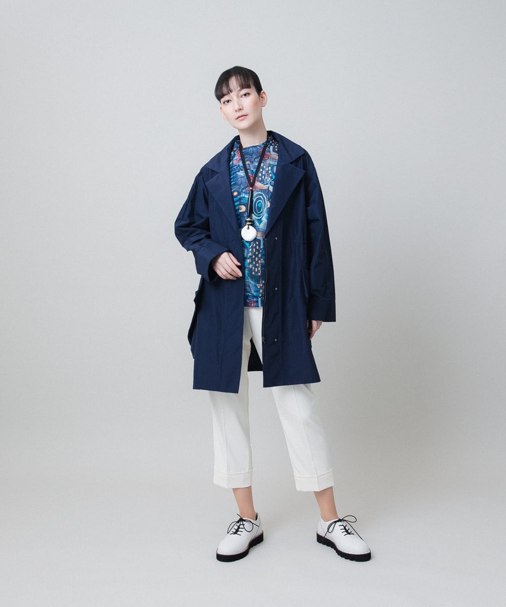 RHLFC49390 HIROKO KOSHINO(ヒロココシノ) ストレッチスリムパンツ/日本製 アイボリー