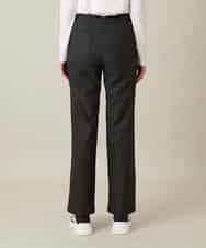 RHLFD03430 HIROKO KOSHINO(ヒロココシノ) スパンコールロゴデニムライクパンツ /日本製/洗える ブラック