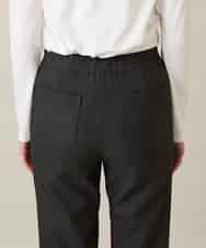 RHLFD03430 HIROKO KOSHINO(ヒロココシノ) スパンコールロゴデニムライクパンツ /日本製/洗える ブラック