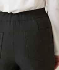 RHLFD03430 HIROKO KOSHINO(ヒロココシノ) スパンコールロゴデニムライクパンツ /日本製/洗える ブラック