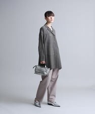 RHLFS40420 HIROKO KOSHINO(ヒロココシノ) 【日本製】コットンツイルワイドシルエットパンツ ベージュ