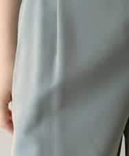 RHLGA09390 HIROKO KOSHINO(ヒロココシノ) シャンブレーツイルワイドシルエットパンツ /洗える ライトブルー