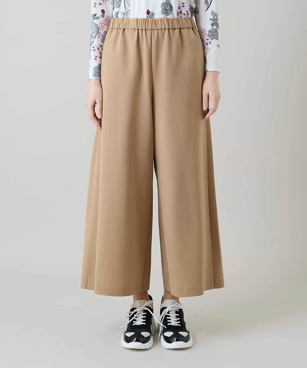 RHLGD06490 HIROKO KOSHINO(ヒロココシノ) サイドプリーツイージーパンツ/洗える ベージュ