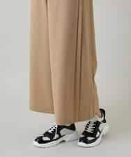 RHLGD06490 HIROKO KOSHINO(ヒロココシノ) サイドプリーツイージーパンツ/洗える ベージュ