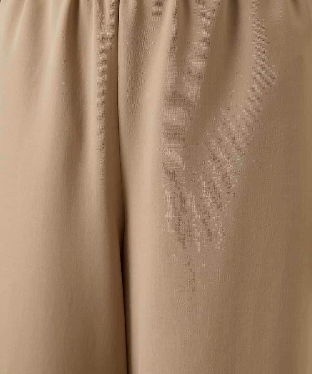 RHLGD06490 HIROKO KOSHINO(ヒロココシノ) サイドプリーツイージーパンツ/洗える ベージュ