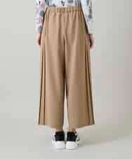 RHLGD06490 HIROKO KOSHINO(ヒロココシノ) サイドプリーツイージーパンツ/洗える ベージュ