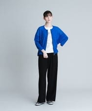 RHLGT22390 HIROKO KOSHINO(ヒロココシノ) 【日本製】ベルトアクセントワイドシルエットパンツ ブラック