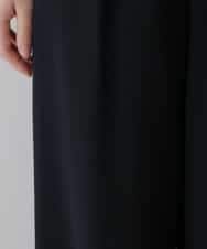 RHLGT22390 HIROKO KOSHINO(ヒロココシノ) 【日本製】ベルトアクセントワイドシルエットパンツ ブラック