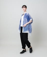 RHLHE05450 HIROKO KOSHINO(ヒロココシノ) シャーリングフィット楊柳パンツ /洗える ブラック