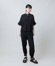 RHLJB21450 HIROKO KOSHINO(ヒロココシノ) ヴィンテージデシンシャーリングパンツ/洗える ブラック