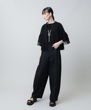 RHLJB25540 HIROKO KOSHINO(ヒロココシノ) 立体タックバレルパンツ/洗える ベージュ
