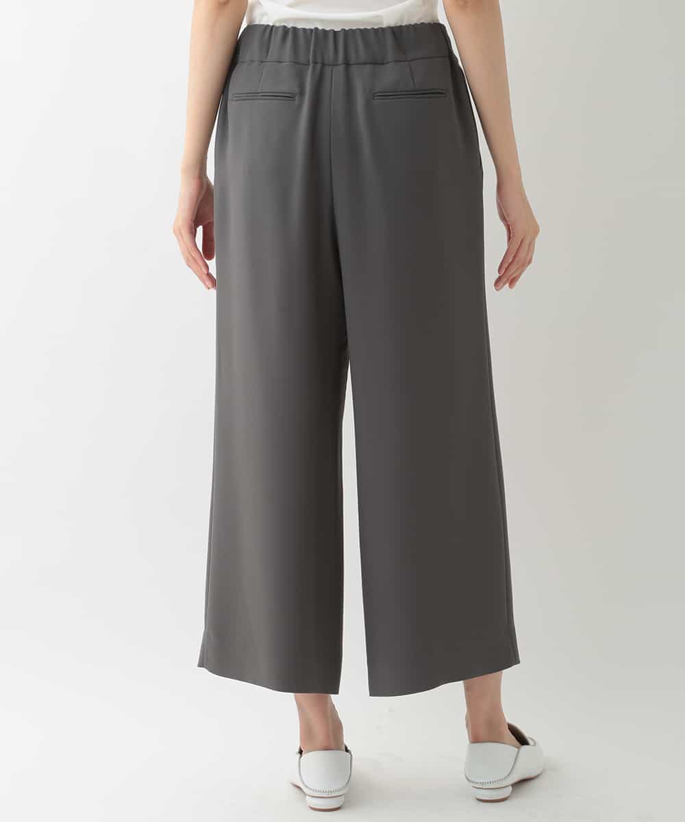 洗える クロップドワイドパンツ クロップド 半端丈パンツ Hiroko Koshino ヒロココシノ イトキンオンラインストア