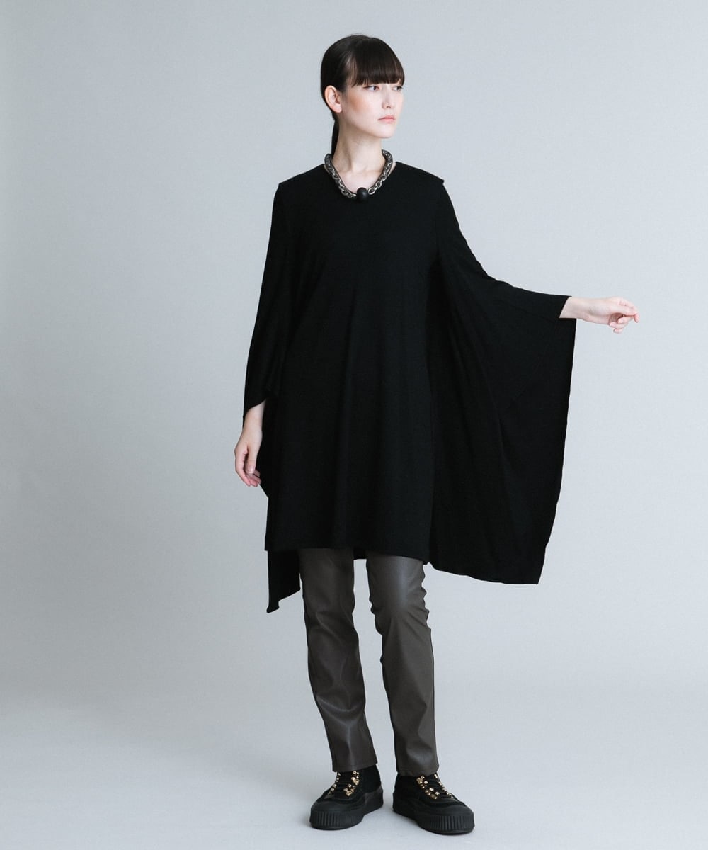 RHLJQ28290 HIROKO KOSHINO(ヒロココシノ) 【洗える/日本製】ストレッチポンチパンツ グレー