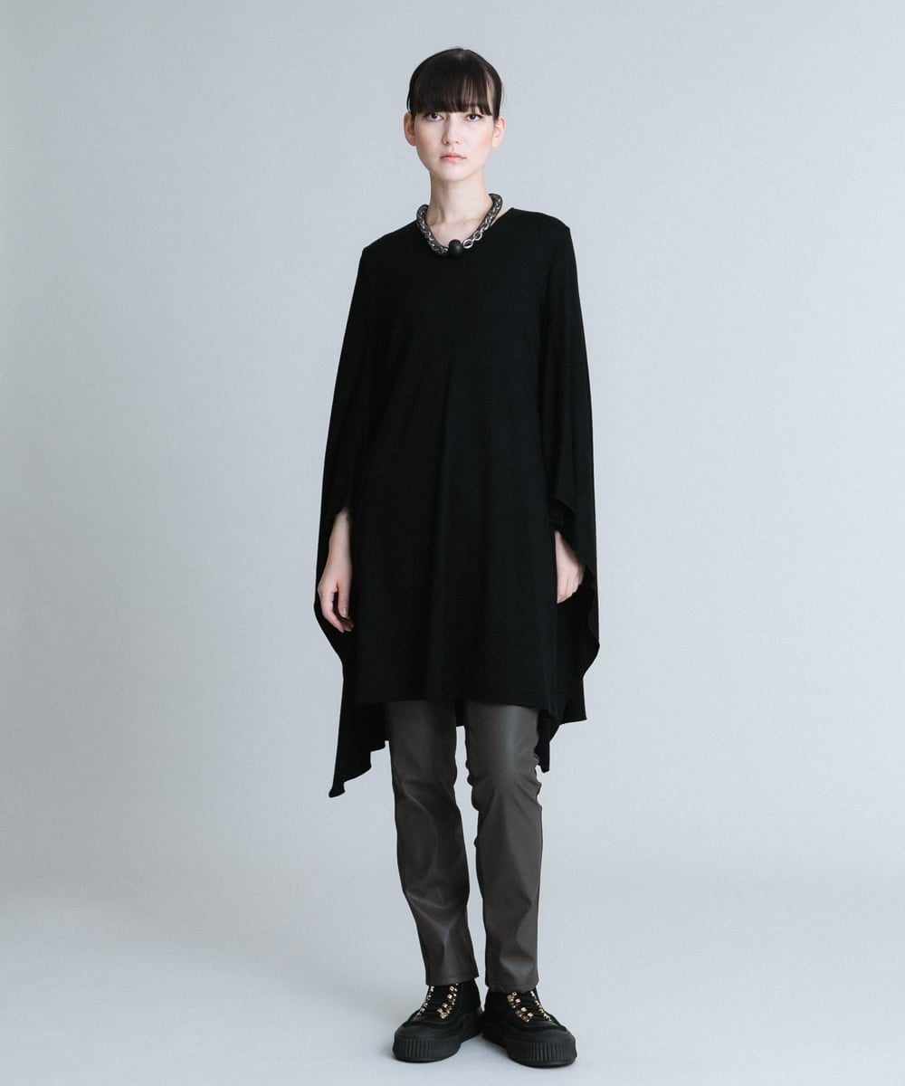 RHLJQ28290 HIROKO KOSHINO(ヒロココシノ) 【洗える/日本製】ストレッチポンチパンツ グレー