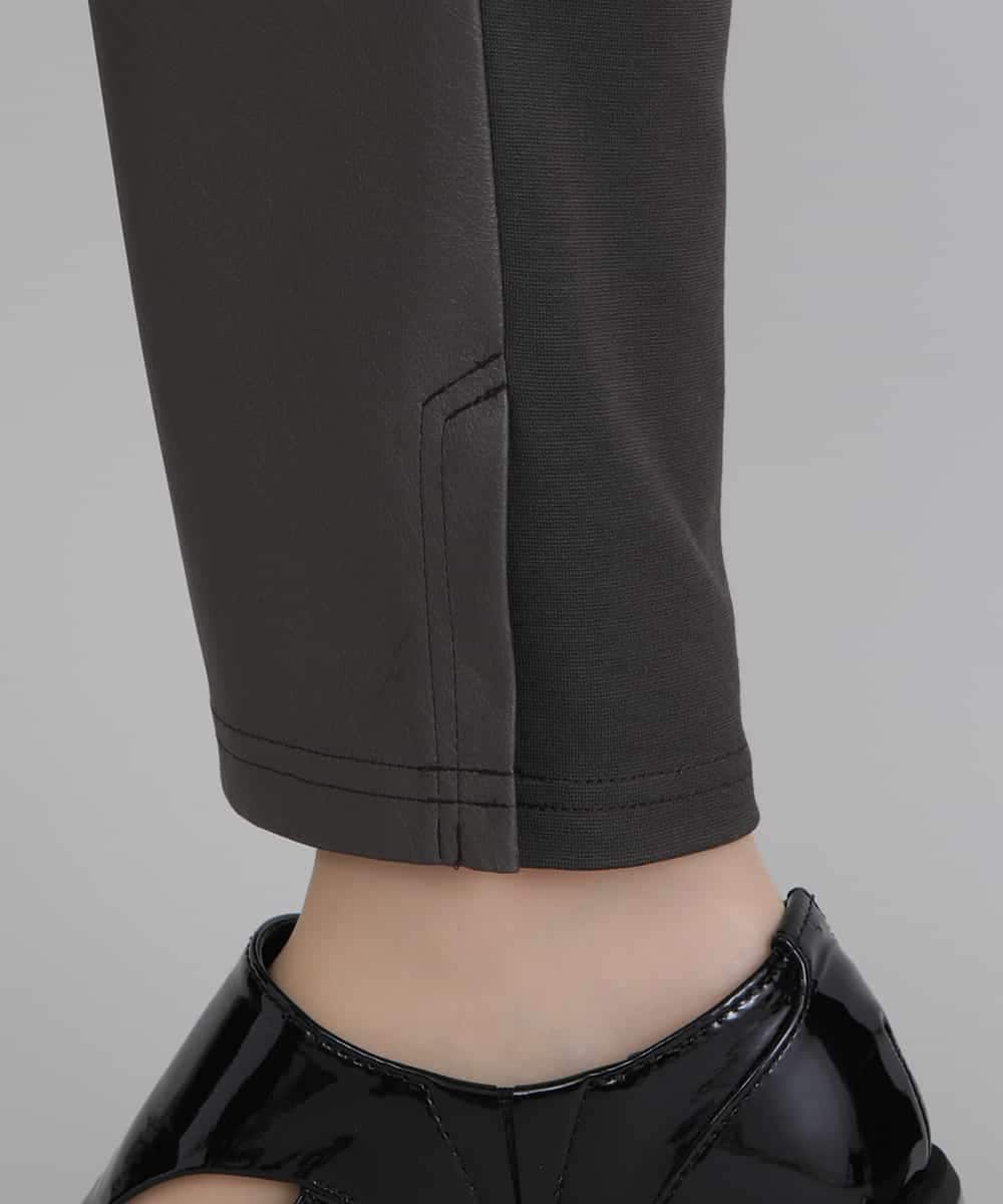 RHLJQ28290 HIROKO KOSHINO(ヒロココシノ) 【洗える/日本製】ストレッチポンチパンツ グレー