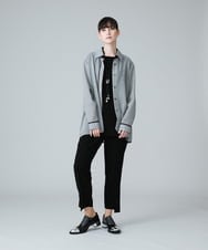 RHLJT08360 HIROKO KOSHINO(ヒロココシノ) 【洗える】イレギュラースリットストレートパンツ ベージュ