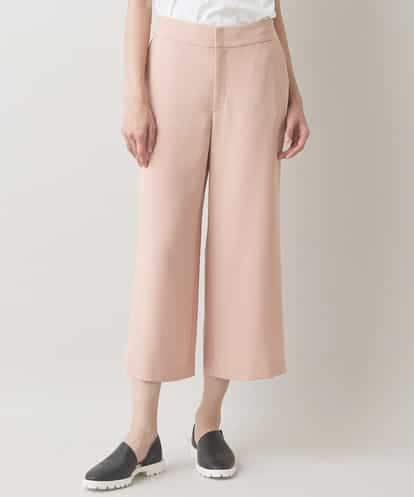 RHLJW55360 HIROKO KOSHINO クロップドワイドストレッチパンツ/日本製