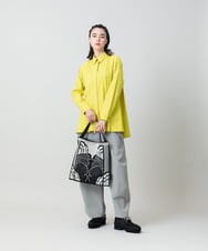 RHLLD11450 HIROKO KOSHINO(ヒロココシノ) ドライストレッチバレルパンツ /日本製/洗える ライトグレー