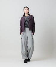 RHLLD11450 HIROKO KOSHINO(ヒロココシノ) ドライストレッチバレルパンツ /日本製/洗える ライトグレー