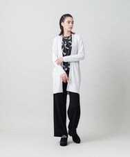 RHLLD16390 HIROKO KOSHINO(ヒロココシノ) リッチジョーゼットタックワイドパンツ ライトグレー