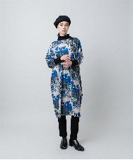 RHPAD04690 HIROKO KOSHINO(ヒロココシノ) アートプリントジャージーワンピース/日本製/洗える ベージュ