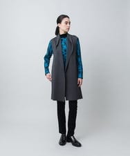 RHPAD05630 HIROKO KOSHINO(ヒロココシノ) HKフラワーロゴジャカードニットチュニック/日本製 アイボリー