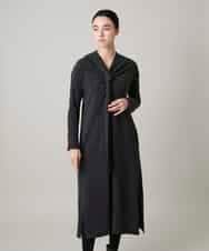 RHPAE11790 HIROKO KOSHINO(ヒロココシノ) タイディテールウールジャージーワンピース /日本製 ダークグレー