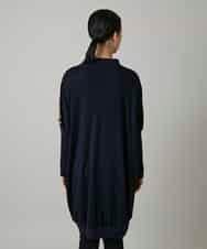 RHPAE14790 HIROKO KOSHINO(ヒロココシノ) 膨れジャカードデザインニットチュニック/日本製 イエロー