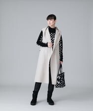 RHPAV01540 HIROKO KOSHINO(ヒロココシノ) 【日本製】オボロワジャガードデザインチュニック グレー