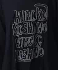 RHPCC28590 HIROKO KOSHINO(ヒロココシノ) コード刺繍チュニックトップス /日本製 ブラック