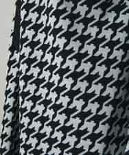 RHPCD30630 HIROKO KOSHINO(ヒロココシノ) 千鳥幾何柄シャツライクチュニック/日本製/洗える ブラック