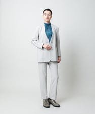 RHPCD39590 HIROKO KOSHINO(ヒロココシノ) ハイネックギャザーブラウス/日本製/洗える レッド